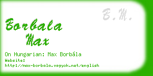 borbala max business card